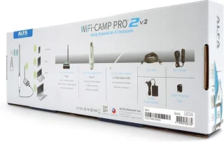 Alfa Network WiFi Camp Pro 2V2 WiFi versterking & Hotspot - voor de camper, caravan, boot, tuin en boerderij