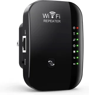Wifi versterker stopcontact - Wifi versterker draadloos - 300Mbps 2.4GHz - Zwart