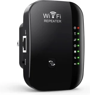 Wifi versterker stopcontact - Wifi versterker draadloos - 300Mbps 2.4GHz - Zwart