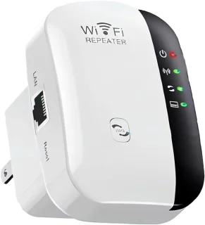 WiFi-signaalversterker - Draadloze netwerkrepeater met een bereik van meer dan 5000 vierkante meter - Versterker met groot bereik Versterker met groot bereik en ethernetpoort