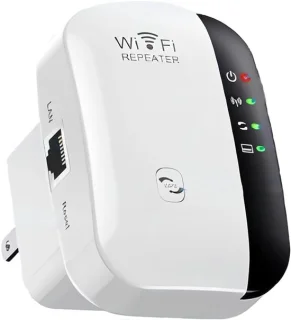 WiFi-signaalversterker - Draadloze netwerkrepeater met een bereik van meer dan 5000 vierkante meter - Versterker met groot bereik Versterker met groot bereik en ethernetpoort