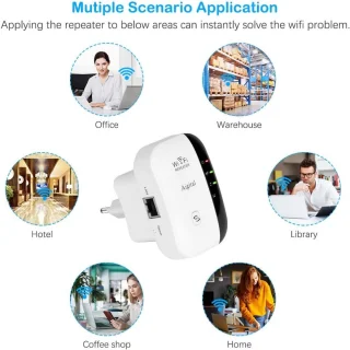 Wifi Versterker - Stopcontact Repeater Draadloos - Extender