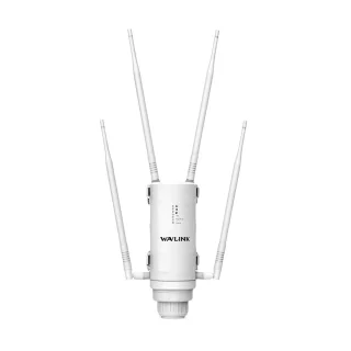 WiFi Repeater - WiFi Versterker - WiFi Extender - Draadloze Router - Outdoor Access Point - Lange Afstand WiFi Antenne - Dual Band 2.4G & 5G - Waterdicht - Snel Internet - Sterk Signaal - 1200Mbps - 4 Externe Antennes - PoE Ondersteuning