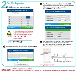 300Mbps Draadloze WiFi Repeater 802.11n Wit