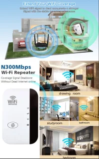 300Mbps Draadloze WiFi Repeater 802.11n Wit
