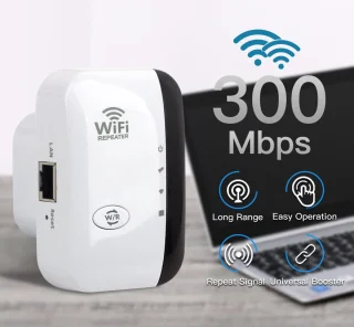 300Mbps Draadloze WiFi Repeater 802.11n Wit