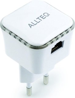 Allteq Wifi Repeater Wit met RJ45 Access Point