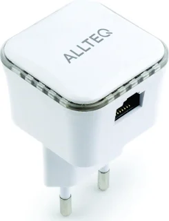 Allteq Wifi Repeater Wit met RJ45 Access Point