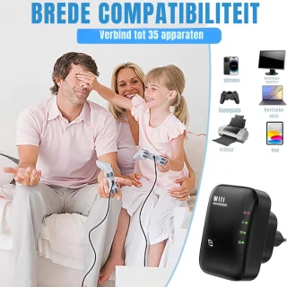 Wat vinden we goed aan de AMA® WiFi Versterker - Stopcontact Router