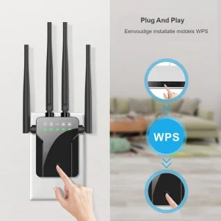 BlueShadow WiFi Repeater 1200Mbps Dual Band