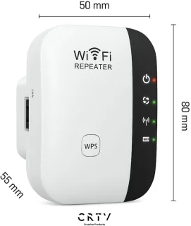 CRTV Wifi Versterker Stopcontact 300Mbps Wit