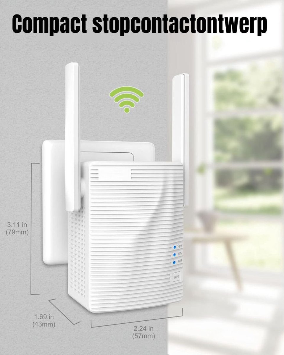DD Wifi Versterker Stopcontact Repeater Wit