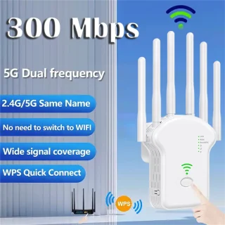 Draadloze WiFi-repeater 802.11ac - Wit