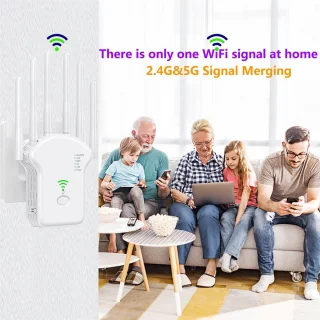 Draadloze WiFi-repeater 802.11ac - Wit