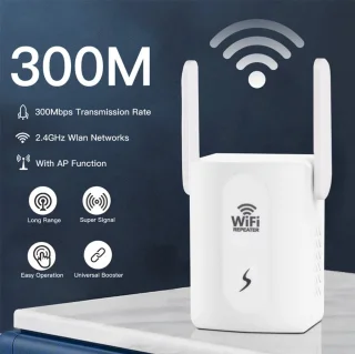 DrPhone BoostWave WiFi Versterker 300 Mbps 2.4GHz Wit