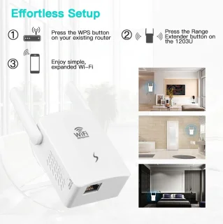 DrPhone BoostWave WiFi Versterker 300 Mbps 2.4GHz Wit