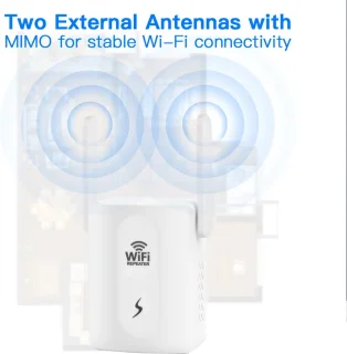 DrPhone BoostWave WiFi Versterker 300 Mbps 2.4GHz Wit