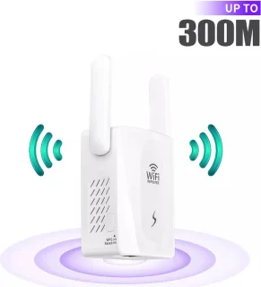 DrPhone BoostWave WiFi Versterker 300 Mbps 2.4GHz Wit