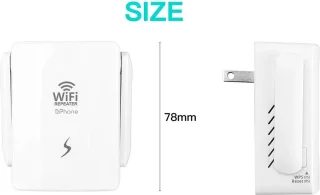 DrPhone BoostWave WiFi Versterker 300 Mbps 2.4GHz Wit