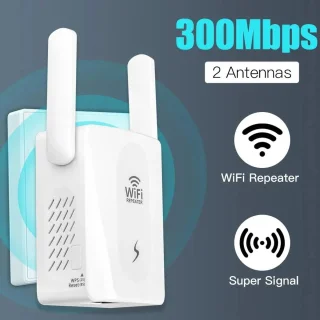 DrPhone BoostWave WiFi Versterker 300 Mbps 2.4GHz Wit