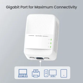 DrPhone TND1 Powerline Adapter met Dual Band WiFi