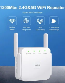 DrPhone W02 5Ghz Wifi Router Wit EU Plug
