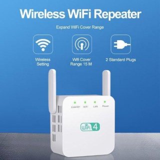 DrPhone WR1 Wifi Versterker 300Mbps 2.4GHz zwart