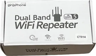DrPhone WR4 Pro Dual Band Wifi Versterker 1200Mbps Wit