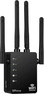 DrPhone WR4 Pro Wifi Versterker Dual Band Zwart