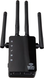 DrPhone WR4 Pro Wifi Versterker Dual Band Zwart