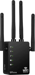 DrPhone WR4 Pro Wifi Versterker Dual Band Zwart