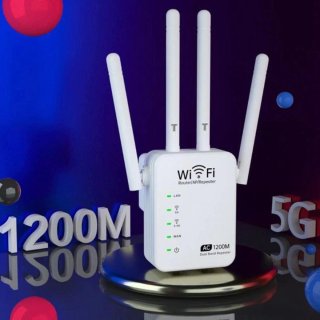 DrPhone WR5 Dual Band Wifi Versterker Range Extender Router Wit
