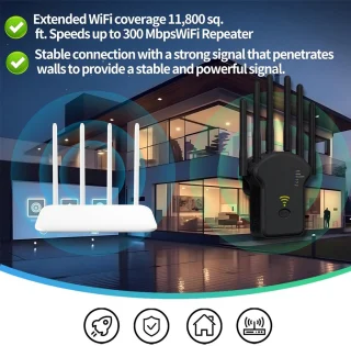 Dutchers® WiFi Versterker Stopcontact
