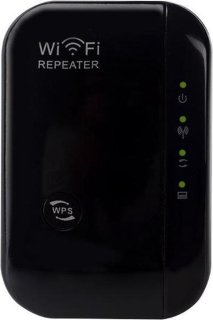 Gymston WiFi Versterker Stopcontact Zwart