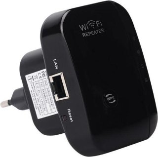 Gymston WiFi Versterker Stopcontact Zwart