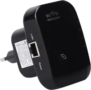 Gymston WiFi Versterker Stopcontact Zwart