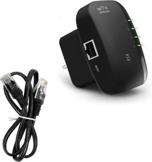 Gymston WiFi Versterker Stopcontact Zwart