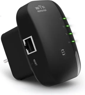 Gymston WiFi Versterker Stopcontact Zwart