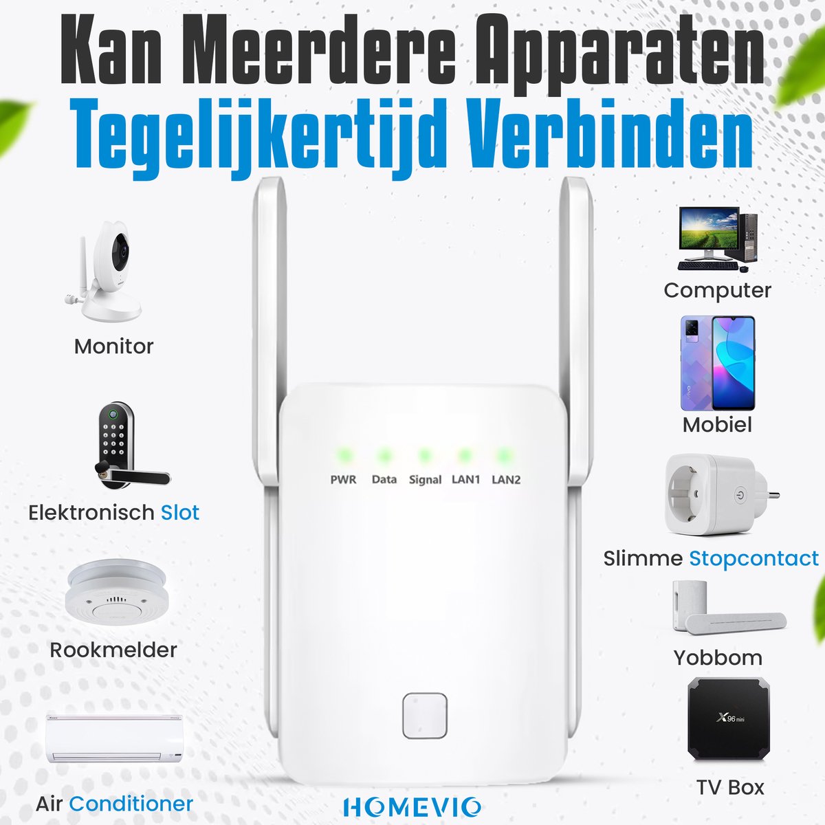 Wat vinden we goed aan de Homevio WiFi Versterker 1200 Mbps Dual Band Repeater