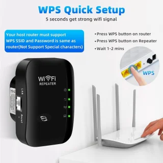 IBETTERTEC WLAN Repeater 300 Mbps 2,4 GHz