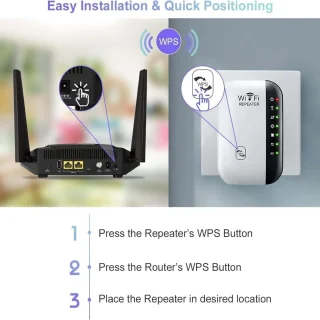 IBETTERTEC WLAN Repeater 300 Mbps 2,4 GHz