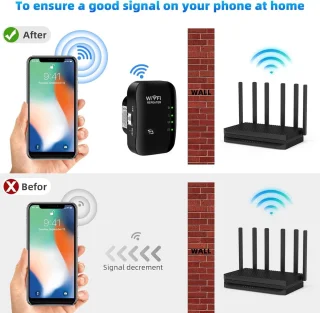 IBETTERTEC WLAN Repeater 300 Mbps 2,4 GHz