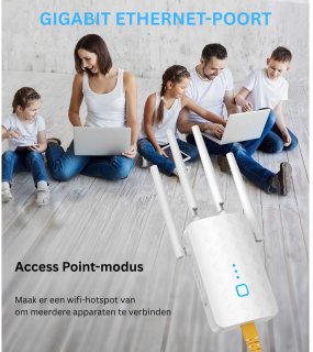 JMZR Wifi Versterker Stopcontact Repeater Extender