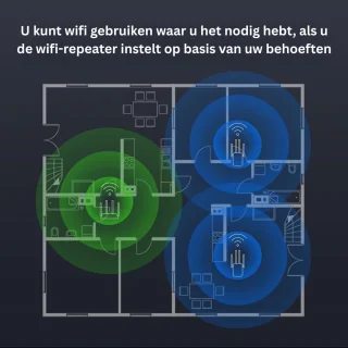 JMZR Wifi Versterker Stopcontact Repeater