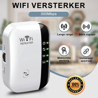 JR Quality Wifi Versterker Stopcontact Wit