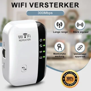 JR Quality Wifi Versterker Stopcontact Wit