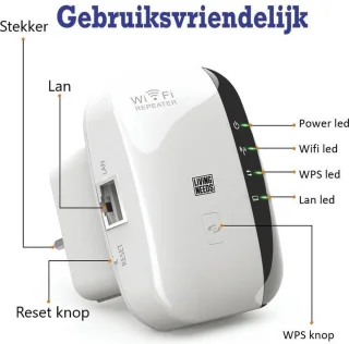 Living Needs Wifi Versterker Wifi Repeater Stopcontact