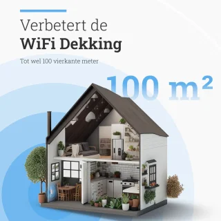 MD-Goods WiFi Versterker 3000Mbps Wifi 6 Repeater