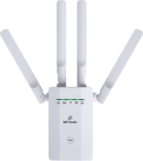 MD-goods WiFi Versterker Stopcontact 1200Mbps Dual Band