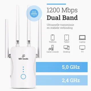 MD-goods WiFi Versterker Stopcontact